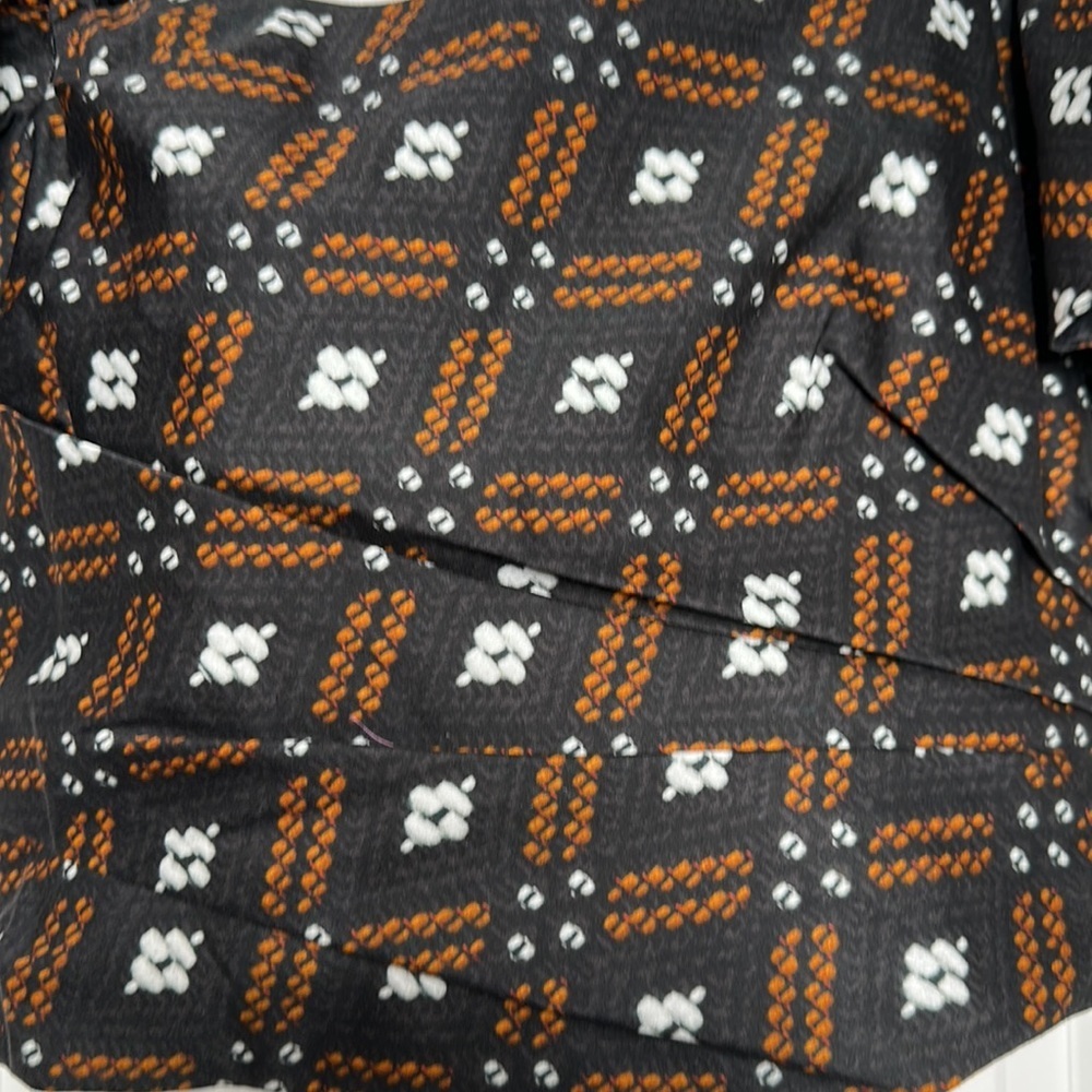 Women's Jules top size 8‎ Autumn Adeigbo Brown and orange NWT! - Picture 5 of 9